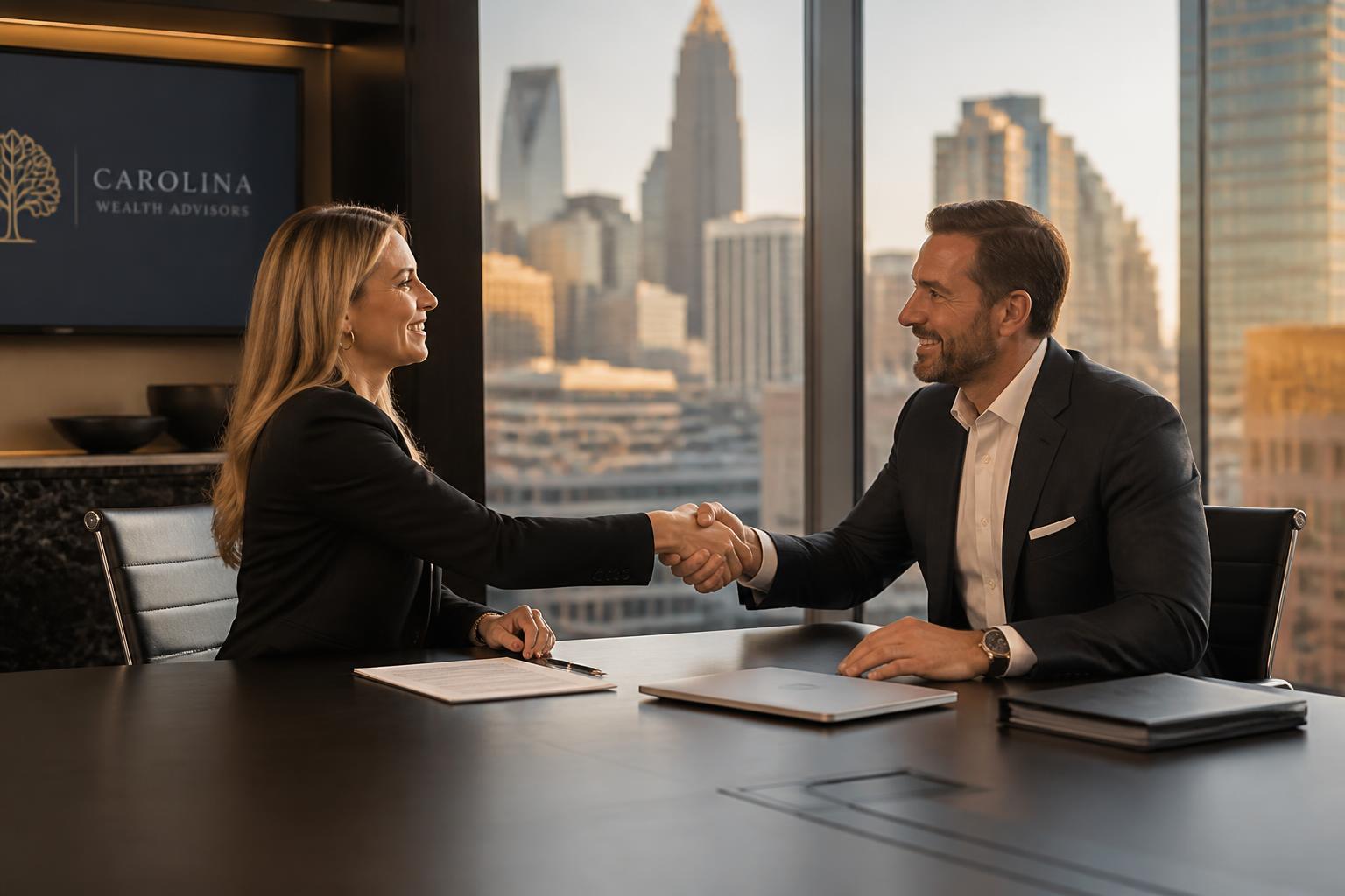 Eastgate Funding funding specialist closing a deal with a Charlotte business owner